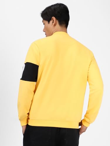 Image of Urbano Fashion Men's Cotton Color Block Sweatshirt