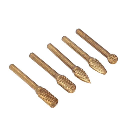 Set de 5 piezas de fresas de carburo de tungsteno con corte doble miniatura 4