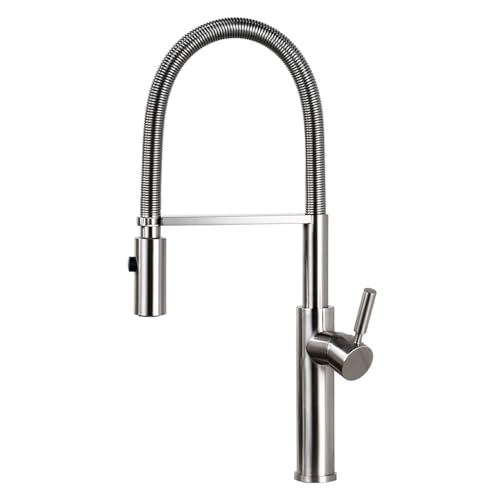 Robinet de cuisine pull-down avec douchette extractible et mousseur économiseur d'eau