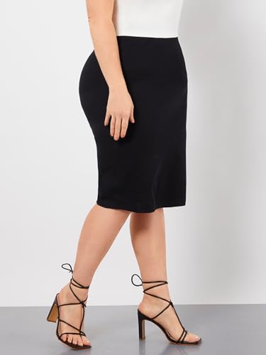 Women's Plus Size Knee Length Pencil Skirt Bodycon Mini Skirts2