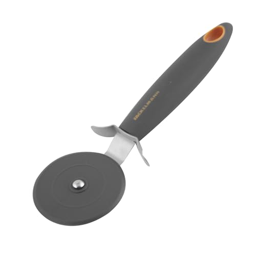 Fackelmann Rotella tagliapizza Ø6,5cm Collection in Nylon Alto Spessore, Manico Soft Touch (Colore: Nero/Arancione), quantità: 1 Pezzo