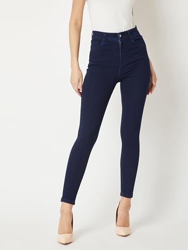 Image of Miss Chase Women's Skinny Fit High Rise Regular Length Denim Stretchable Jeans