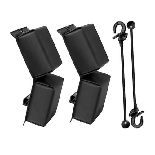 MagiDeal 2Pcs Docking Fender Sturdy Protector Black Easy to Store with Elastic Cords Convenient Fender Accessories