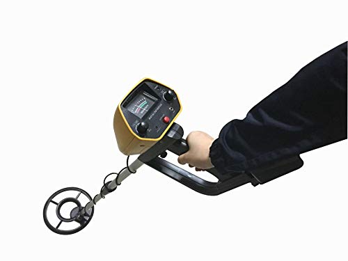 MYLEK MYMD1062 metaaldetector, waterdicht, compleet met tas, koptelefoon, schop en houder/kompas, gereedschapsset voor kinderen en volwassenen, geel en zwart - Image 6