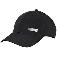 adidas Unisex Baseball Lightweights Metal Hat, Black, S-M