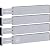 Bamboo Adjustable Drawer Dividers Organizers - Large Expandable Utensil Organizer Separators for Kitchen, Dresser, Bedroom, Baby Drawer, Bathroom & Office, Set of 4 (2.6 Tall, 17.5-22 Inch, Gray)