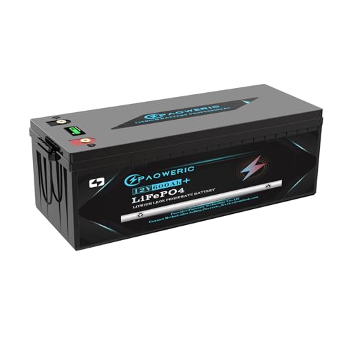 12V 600Ah LiFePO4 Battery Built-in 250A BMS,Rechargeable Lithium Battery, 10000+ Deep Cycles, Pefect for Solar systerm,RV,Camping,Battery Backup,Marine and Home Energy Storage