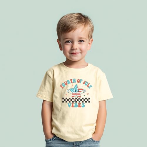 Image of Boys Constitution Day 250 Anniversary USA Shirt Independence Shirt 3-8T | for Kids Boys Girls Toddlers 3T-8T, 4th of July Dinos Flag Patriotic Tee, Independence Day