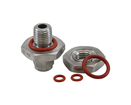 Weldless Bulkhead w/O-Rings (1/4" Compression Fitting)