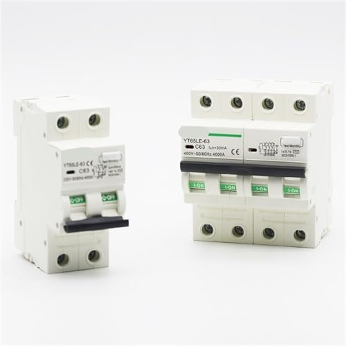 Disjoncteur différentiel 4P 63A Type A Classe B protégeant contre les fuites de courant 400V AC