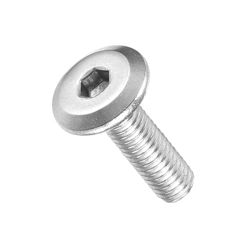 Image of METALLIXITY Flat Head Hex Socket Cap Screws Bolts(M3-0.5x10) 100Pcs, 304 Stainless Steel Hex Socket Furniture Bolts Screws - for Furniture Woodworking Project, Silver Tone