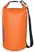 MARCHWAY Floating Waterproof Dry Bag 5L/10L/20L/30L, Roll Top Sack Keeps Gear Dry for Kayaking, Rafting, Boating, Swimming, Camping, Hiking, Beach, Fishing (Deep Orange, 10L)
