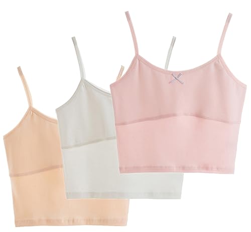 Girls Crop Top Cami Cotton Lined Training Bra