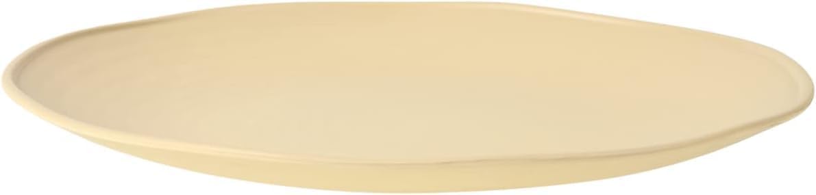 ナチュラルシリーズ 平皿 26.7cm 4枚セット 大皿 日本製 プラスチック 軽い 電子レンジ対応 食洗機対応 (ベージュ)