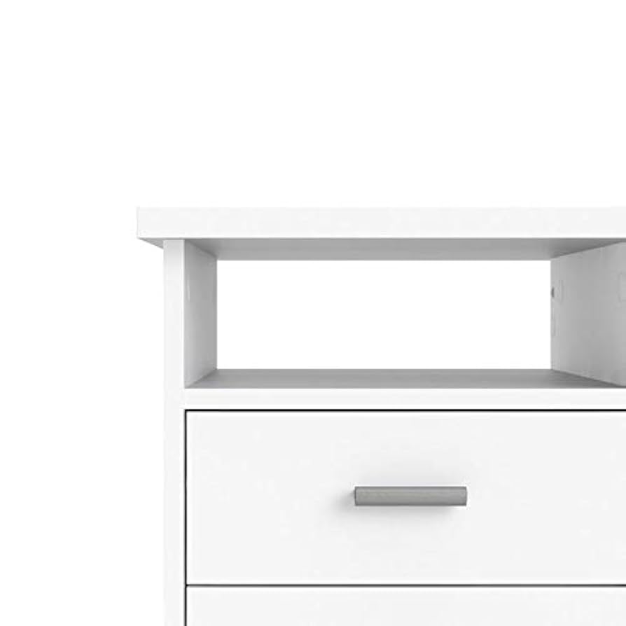 Amazon.co.jp: Tvilum ワーナーデスク 引き出し4個付き ホワイト