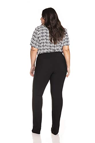 Calça Leg & Cia Legging Reta Preta Tamanho 44