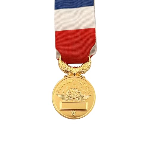 TROPHEES DES VAINQUEURS Médaille d'Ancienneté du Travail Grand Or 40 Ans | Médaille d'honneur du Travail | Distinction Honorifique pour 40 Années de Service - MAT40 – vue 3