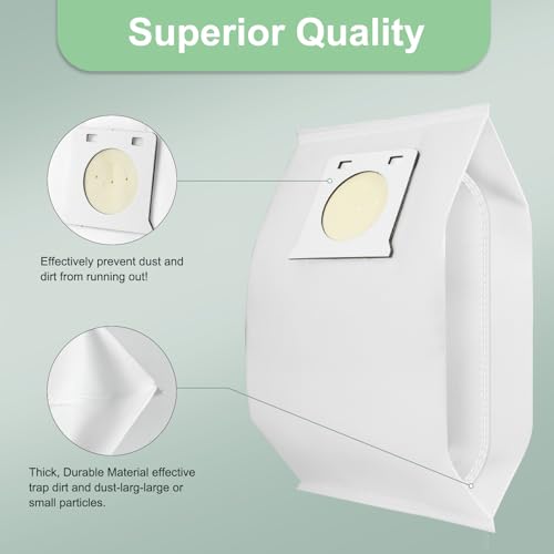 Image of 18 Pack IB600 HEPA Replacement Intuition Upright Vacuum Cleaner Bags Compatible with Intuition Bagged Upright Vacuum Lift-Up Carpet Cleaner BU4022, BU4020, BU4018, BU4050, BU3040