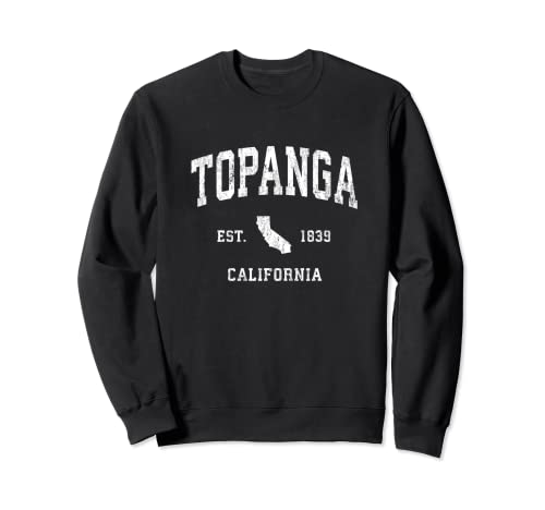 Topanga California CA Vintage Athletic Sports Design Sweatshirt Topanga California CA Vintage Athletic Sports Design Sweatshirt