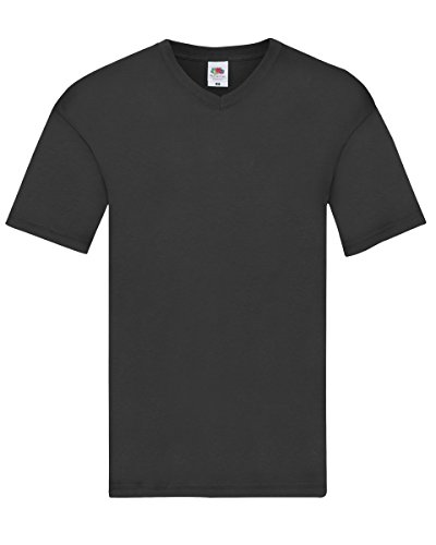 Lot de 3 t-shirts Fruit of the Loom avec col en V résistant au lavage
