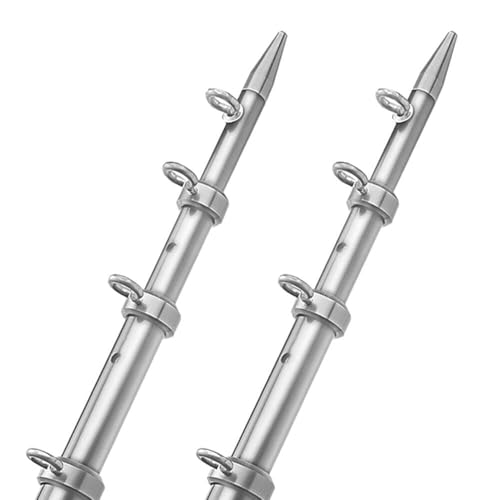 Taco 15' Telescopic Outrigger Poles HD 1-? - Silver/Silver