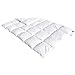 Produktbild Downcy 30% White Goose Down Duvet Warm Comforter for All Season, 100% Cotton Cover, White, 135x200cm