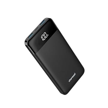 Charmast Power Bank 10400mAh,caricatore portatile sottile e leggero Caricabatterie Portatile con LED Display USB C powerbank da 5V/3A per iPhone Huawei Xiaomi Smartphone