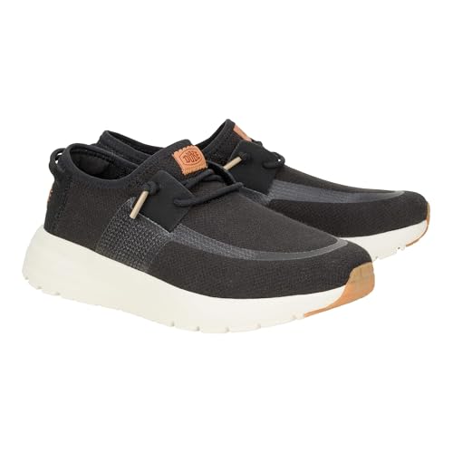 HEYDUDE Women's Sirocco W Neutrals Black Loafer Flat