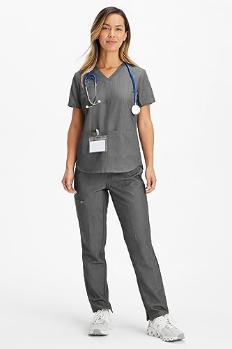 Image of Fabletics Women's Performance Scrub Pant - MotionTech, 4-Way Stretch, Pocket-Packed, Wrinkle-Resist, Semi-Slim Fit