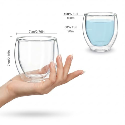 Tasse expresso double paroi 100ml TERRATERRA pour vos pauses café matinales