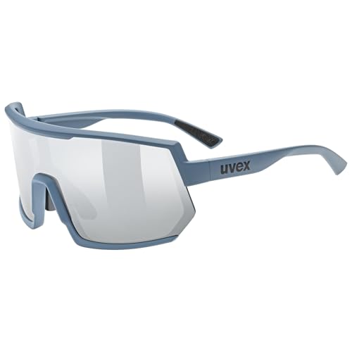 Uvex sportstyle 235 - Sportbrille für Damen und Herren - 100% UVA-, B, C Schutz- konstraststeigernd - stone blue matt - one size