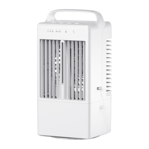 Enfriador de aire para habitación - Purificación Humidificante,Ventilador de Agua Refrigerante de Escritorio | Para Inquilinos Dormitorio Estudio Hogar Oficina Apartamento Garaje Taller Autocaravana