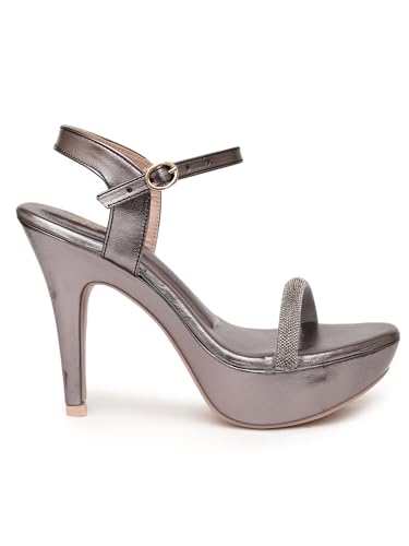 Image of Planet Walk Round Toe Stiletto Solid Heels For Women'S /Girl'S