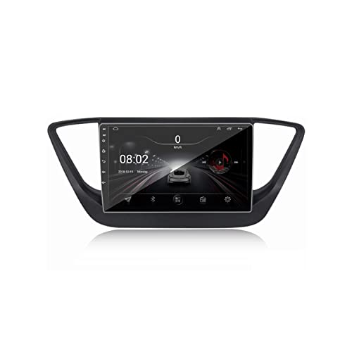 Image of AUTO SNAP 9 Inches 22cm Touch Screen Android 12 Gorilla Glass IPS Display Car Stereo with 2GB RAM /16 GB ROM GPS /Wi-Fi /Navigation /Steering Wheel Controls Mirror Link Compatible for New Hyundai Verna