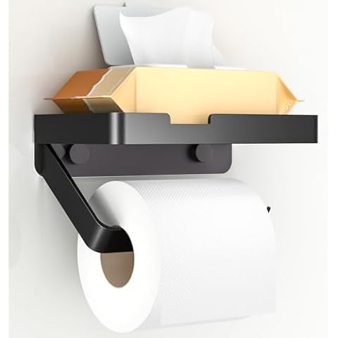 Porte Papier Toilette Euqvunn avec Étagère Cover