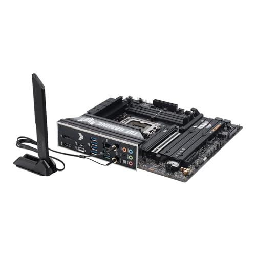 TUF GAMING B860M-PLUS WIFI, Scheda Madre Intel mATX, 12+1+2+1 Fasi di Alimentazione, Slot DDR5, PCIe 5.0, 3 Slot M.2, WiFi 7, Ethernet Realtek 2.5 GB, DisplayPort, HDMI, USB-C 20 Gbps, Nera - Scheda madre - Immagine 4