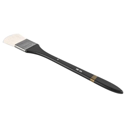 ZONADAH Pennello per pittura acrilico, larghezza 4 cm, pennello piatto per artisti, capelli di nylon, acquerello, per principianti artisti, acquerello