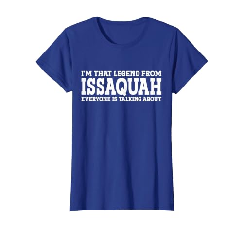 Issaquah Hometown WA Washington Home Roots City Issaquah T-Shirt, Women, Royal Blue, X-Small