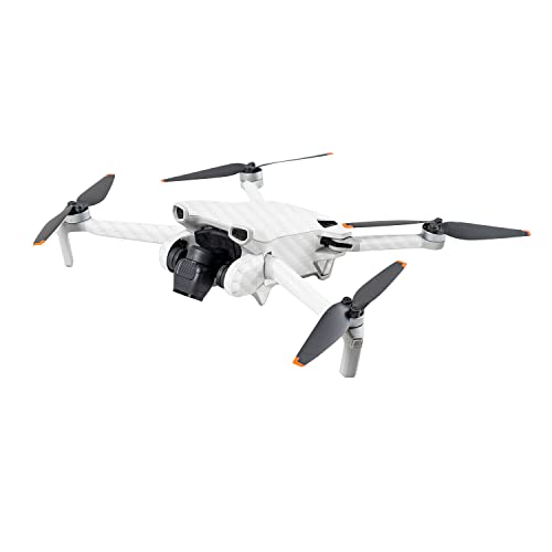 Image of MightySkins Carbon Fiber Skin Compatible with DJI Mini 3 - Solid White | Protective, Durable Textured Carbon Fiber Finish | Easy to Apply | Made in The USA