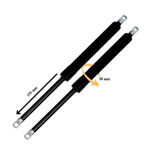 SANJARI Hydraulic Gas Pump | Gas Spring | Pair of Gas Shocker | Smooth Soft Closing | 17" Gas Pump | Pair of Bed Shocker Hydraulic Gas Pump (Capacity 75 KG) 1