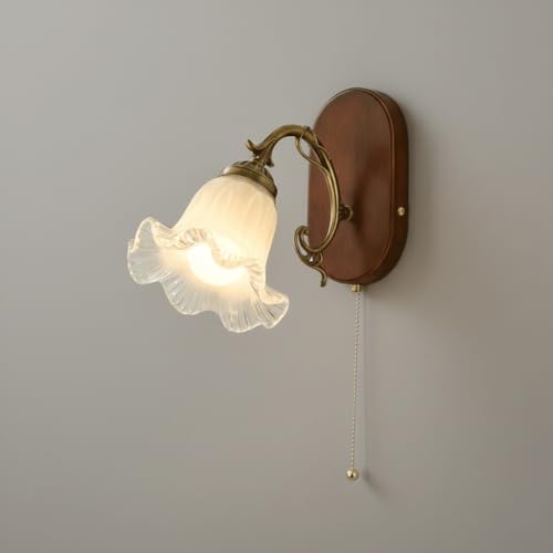 Aplique de pared vintage americano E27 con interruptor para iluminación decorativa 2