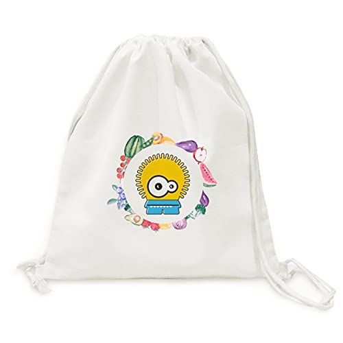 Sac en tissu pliable à sangle robuste motif monstre jaune original