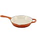 Crock Pot 111983.01 Artisan 10 Inch Enameled Cast Iron Round Skillet, Sunset Orange