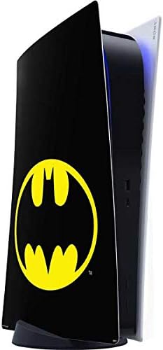 Skinit Decal Gaming Skin Compatible with PS5 Digital Edition Console - Officially Licensed DC Comics Batman Logo All Over Print Design
