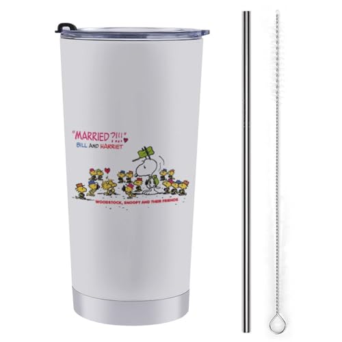 スヌーピー ウッドストック マグカップ コーヒーカップ コンビニカップ 保冷 保温 タンブラー ステンレス製 蓋付き 持ち運び 直接ドリップ プレゼント用 車用 キャラクター グッズ かわいい 600ml