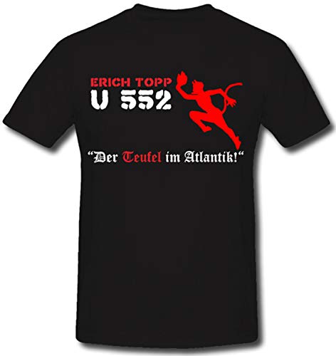 T-shirt U 552 Erich Topp Vii C pour passionné d'histoire marine lors de vos sorties