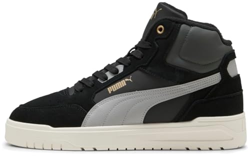 PUMA Unisex Shuffle Downtown Mid WTR Sneaker, Schwarz Grau Echo...