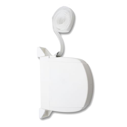 DOJA Barcelona | Enrouleur Volet Roulant | Sangle Volet Roulant | Ruban 14mm | Blanc | Enrouleur Volet Roulant avec Sangle | Pour Manivelle Pour Volet Roulant, Attache...