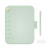 UGEE Mesa Digitalizadora Q6 Para Telefone Android, 6,5x4 Polegadas Tablet Gráfico com 6 Teclas Para Mac/Windows/Chrome (Verde)