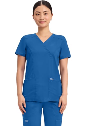 Cherokee Women's Mock Wrap Top Medical Scrubs
